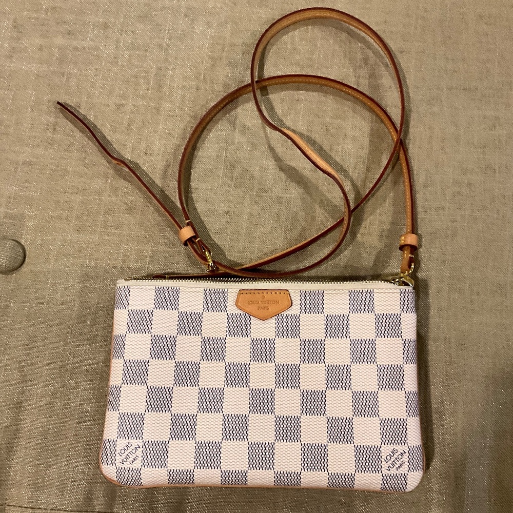 Louis Vuitton Damien Azur Double Zip Pochette